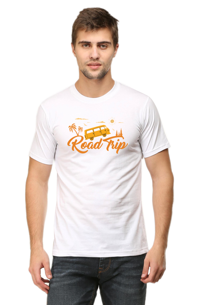 White Road Trip Short Sleeve Tshirt