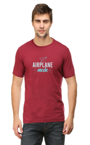 Airplane Mode Short Sleeve Tshirt Maroon