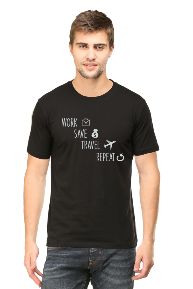Work Save Travel Half Sleeve Tshirt