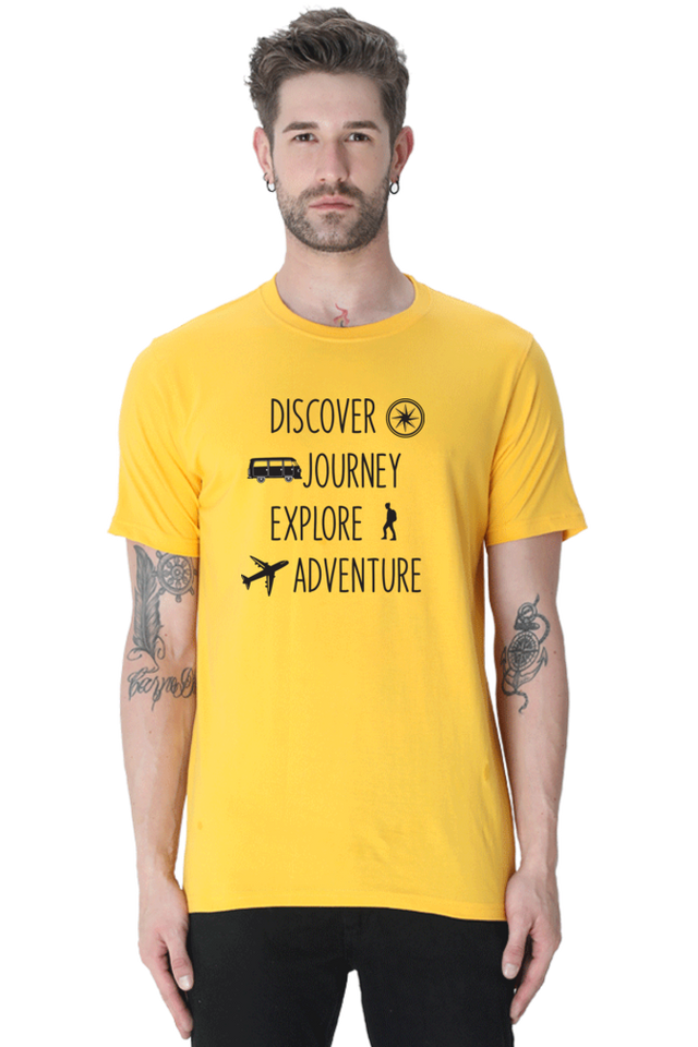 Aqua Discover Journey Half Sleeve Tshirt