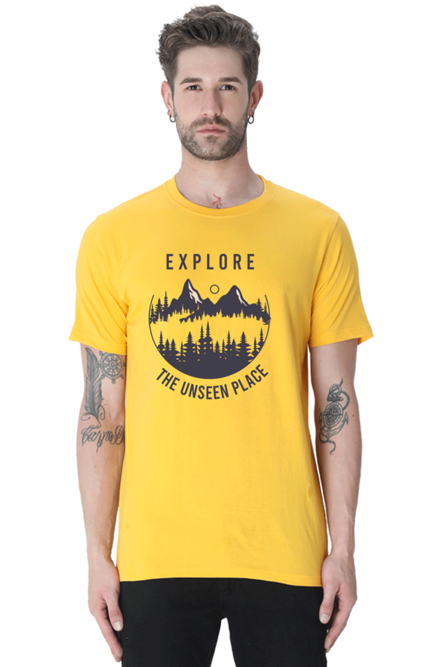 Explore The Unseen Half Sleeve Tshirt