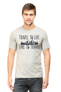 Travel to Live Half Sleeve Tshirt