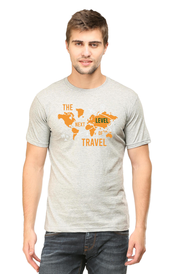 Black Next Level Travel Short Sleeve Tshirt