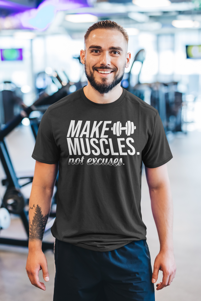 Make Muscle Half Tshirt