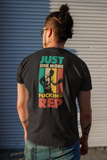 Red One More Rep Back Print TShirt