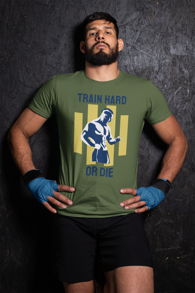 Navy Train Hard Tshirts