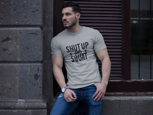 Red Shut Up & Squat Half Sleeve Tshirt