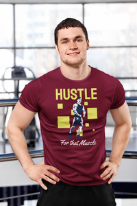Grey Hustle For Muscle Tshirt