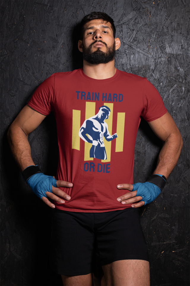 Maroon Train Hard Tshirts