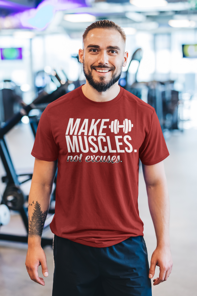 Make Muscle Half Tshirt